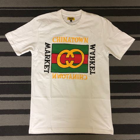 replica gucci mens t shirts|bootleg Gucci shirt chinatown market.